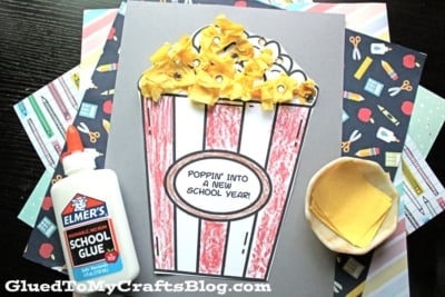 Back To School Tissue Paper Popcorn Craft - Poppin' Into A New School Year