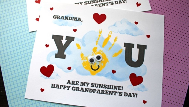 Grandparent's Day You Are My Sunshine Keepsake Printable