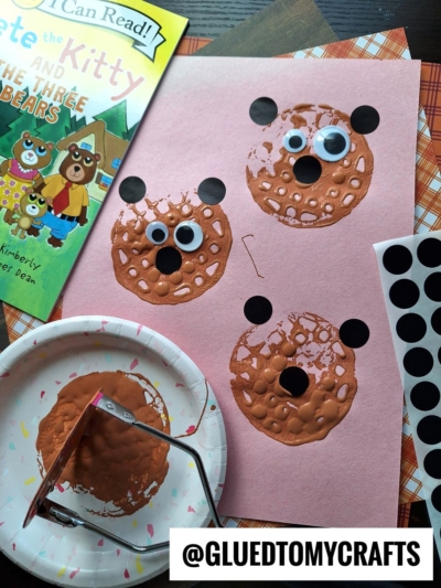 Potato Masher Stamped BROWN Bears For Story Time