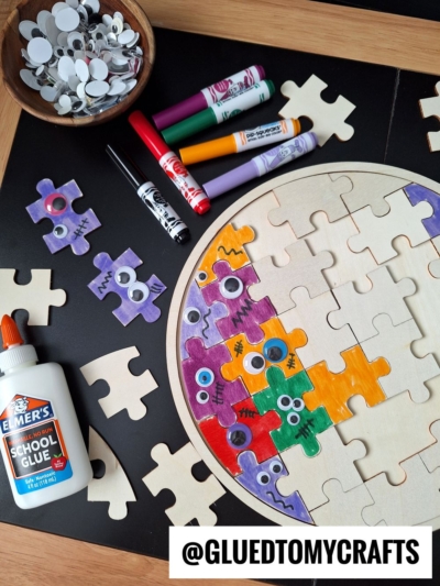 MONSTER PUZZLE PIECE ACTIVITY - HAVE EACH FAMILY MEMBER DECORATE A FEW PIECES TO MAKE A FULL SET