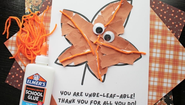 Torn Paper Leaf Craft Idea For Fall