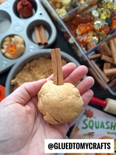 Pumpkin Spice Playdough Recipe For Fall - gluedtomycrafts