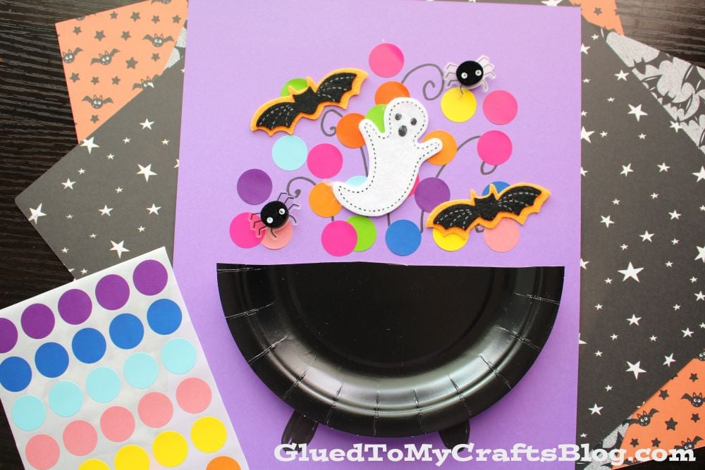 Paper Plate Bubbling Cauldron Craft Idea For Kids