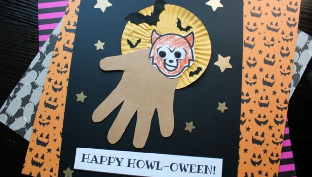 Handprint Werewolf Happy HOWL-OWEEN Keepsake