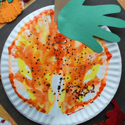 Paint Splat Pumpkin Craft Idea For Kids To Make This Fall
