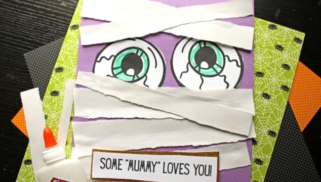 Torn Paper Mummy Craft Idea for Kids to Make This Halloween