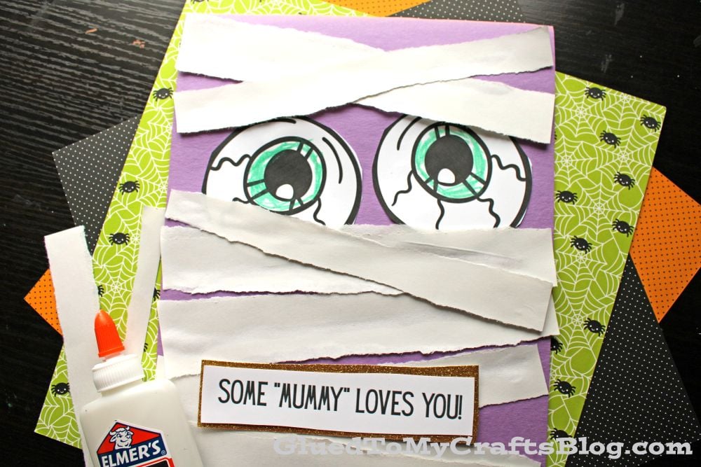 Torn Paper Mummy Craft Idea for Kids to Make This Halloween