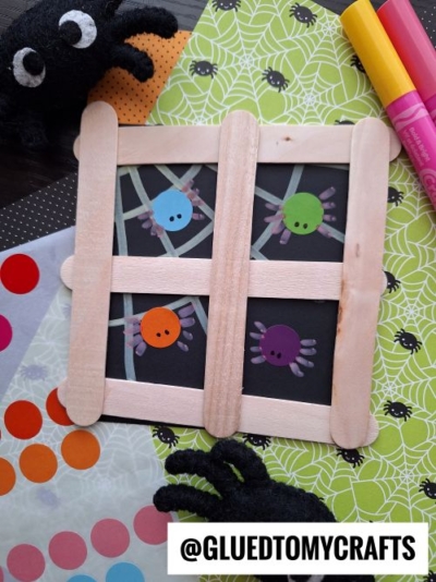 POPSICLE STICK & CODING DOT SPOOKY HALLOWEEN WINDOW