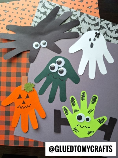 HANDPRINT HALLOWEEN CHARACTERS