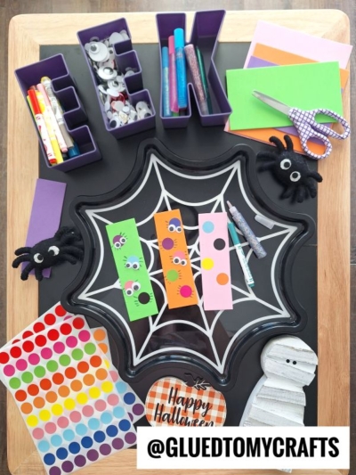 CODING DOT SPIDER BOOKMARK CRAFT IDEA