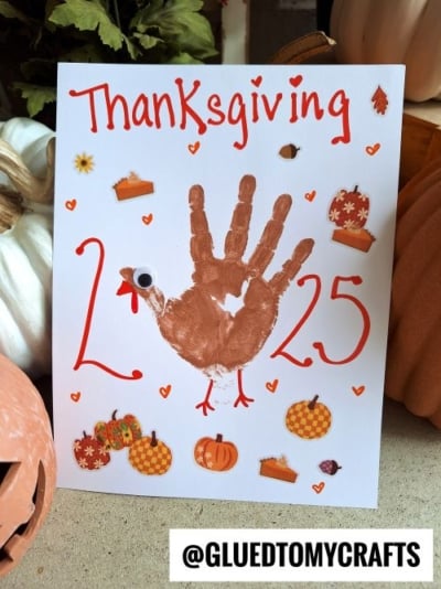 HANDPRINT THANKSGIVING 2025 TURKEY KEEPSAKE