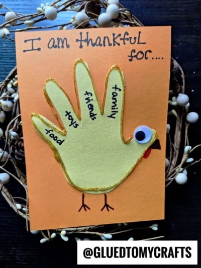 HANDPRINT TURKEY - I'M THANKFUL FOR