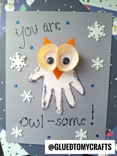 HANDPRINT WINTER OWL - YOU ARE OWL-SOME KEEPSAKE