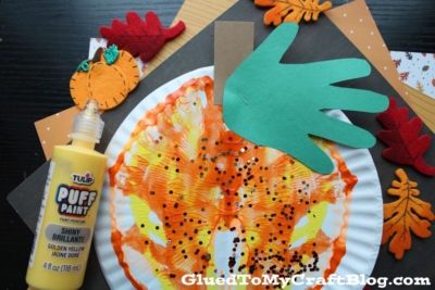 Paint Splat Pumpkin Craft Idea For Kids To Make This Fall