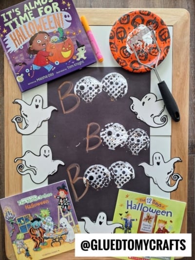 Potato Masher Stamped BOO Ghosts