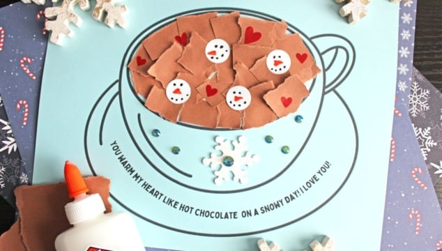 Torn Paper Hot Chocolate Mug Craft