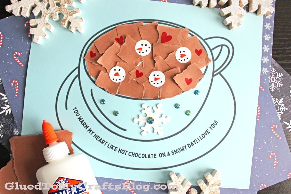 Torn Paper Hot Chocolate Mug Craft