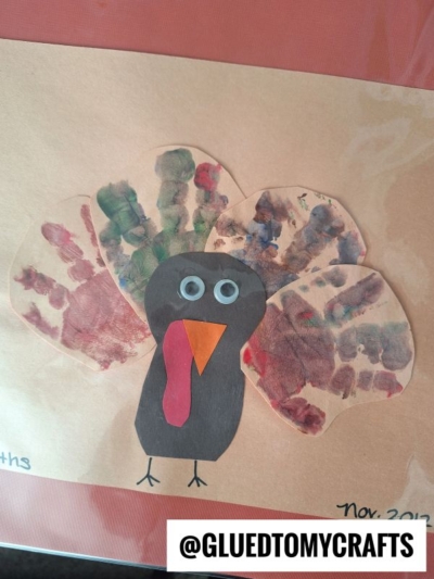 HANDPRINT TURKEY FEATHERS KEEPSAKE