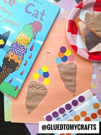 PIE SERVER STAMPED ICE CREAM CONES - USE CODING DOTS