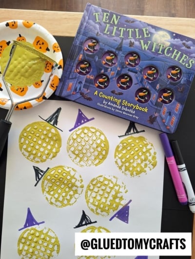 Potato Masher Stamped WITCHES For Halloween