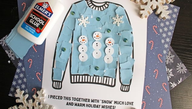 torn-paper-winter-sweater-card-warm-holiday-wishes-gluedtomycrafts