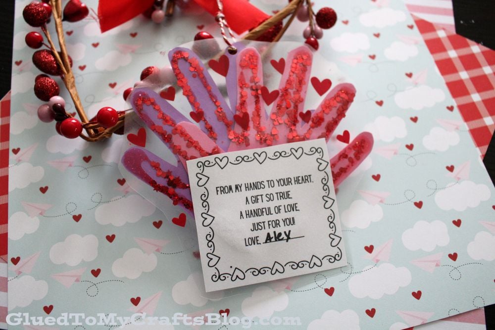 Handprint "A Handful of Love" Ornament Keepsake