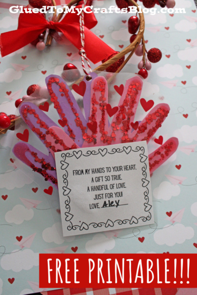 Handprint "A Handful of Love" Ornament Keepsake