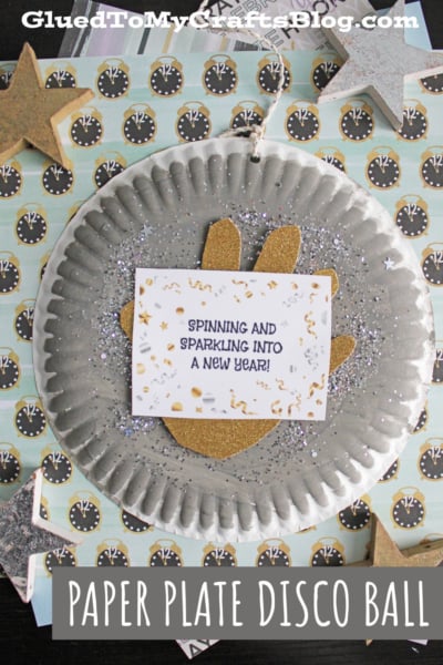 Paper Plate Disco Ball Craft Idea