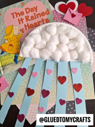 Raining Hearts Craft Ideas For Kids