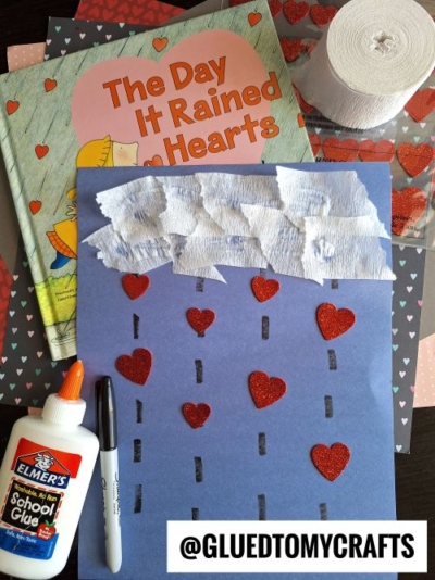 Raining Hearts Craft Ideas For Kids